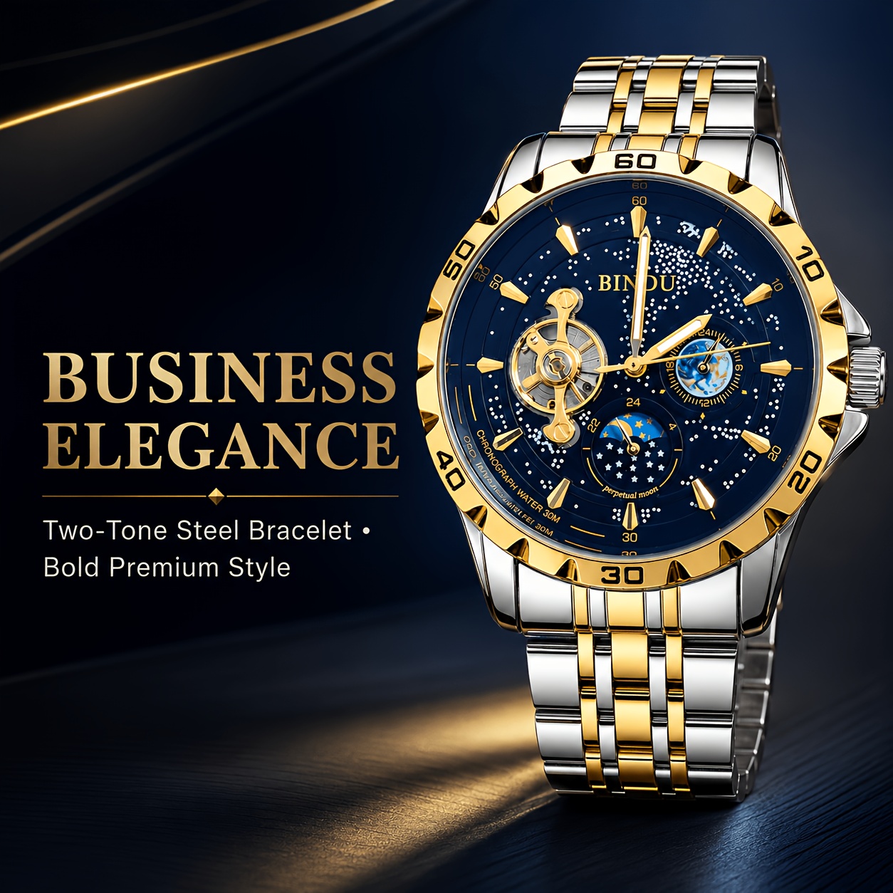 Starry Night Luminous Automatic Mechanical Watch, Unisex