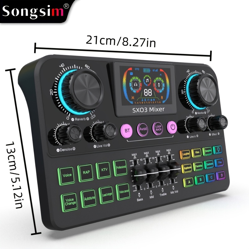 sx03 professional vocal mixer high end live streaming - Temu South