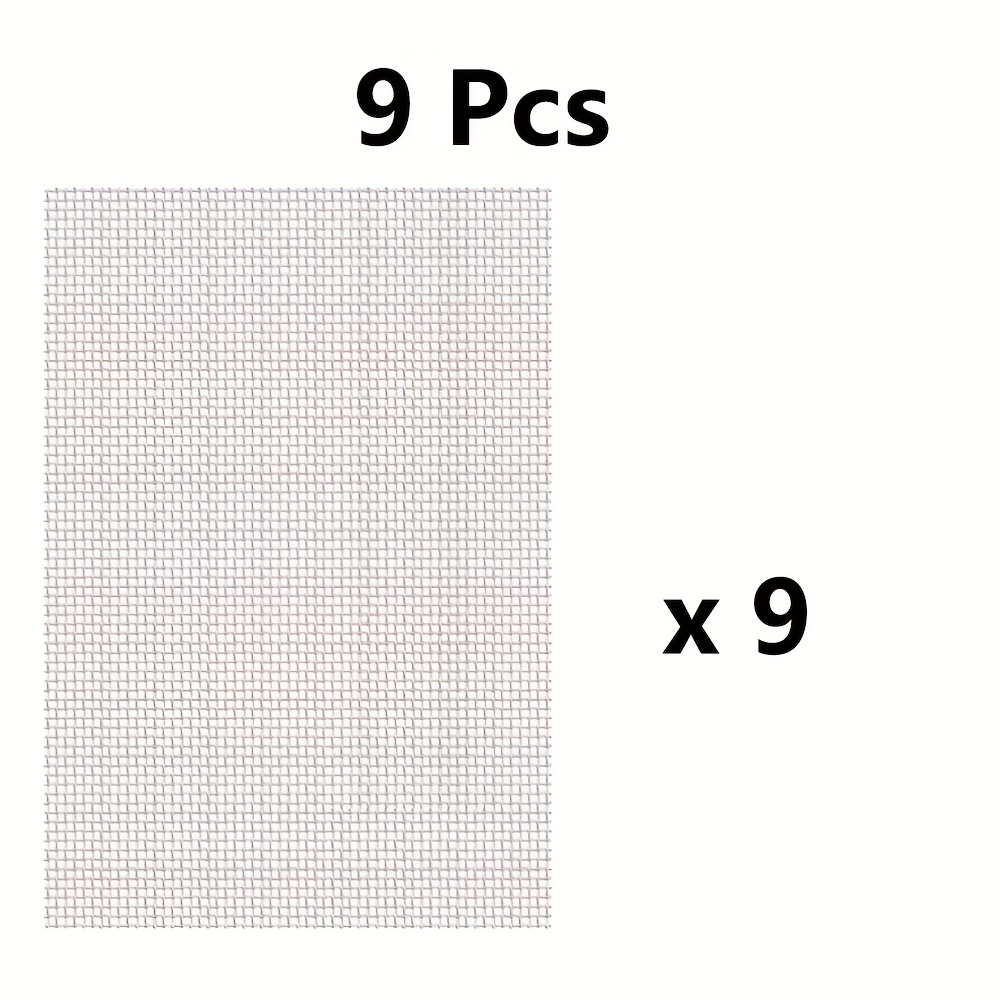 Image of 3/6/9pcs 15 X 20cm 304 Stainless Steel Welding Mesh, Heat Resistant, For Bumper Welding And Plastic Crack Repair, Home And Car Bumper Repair Welding Tool