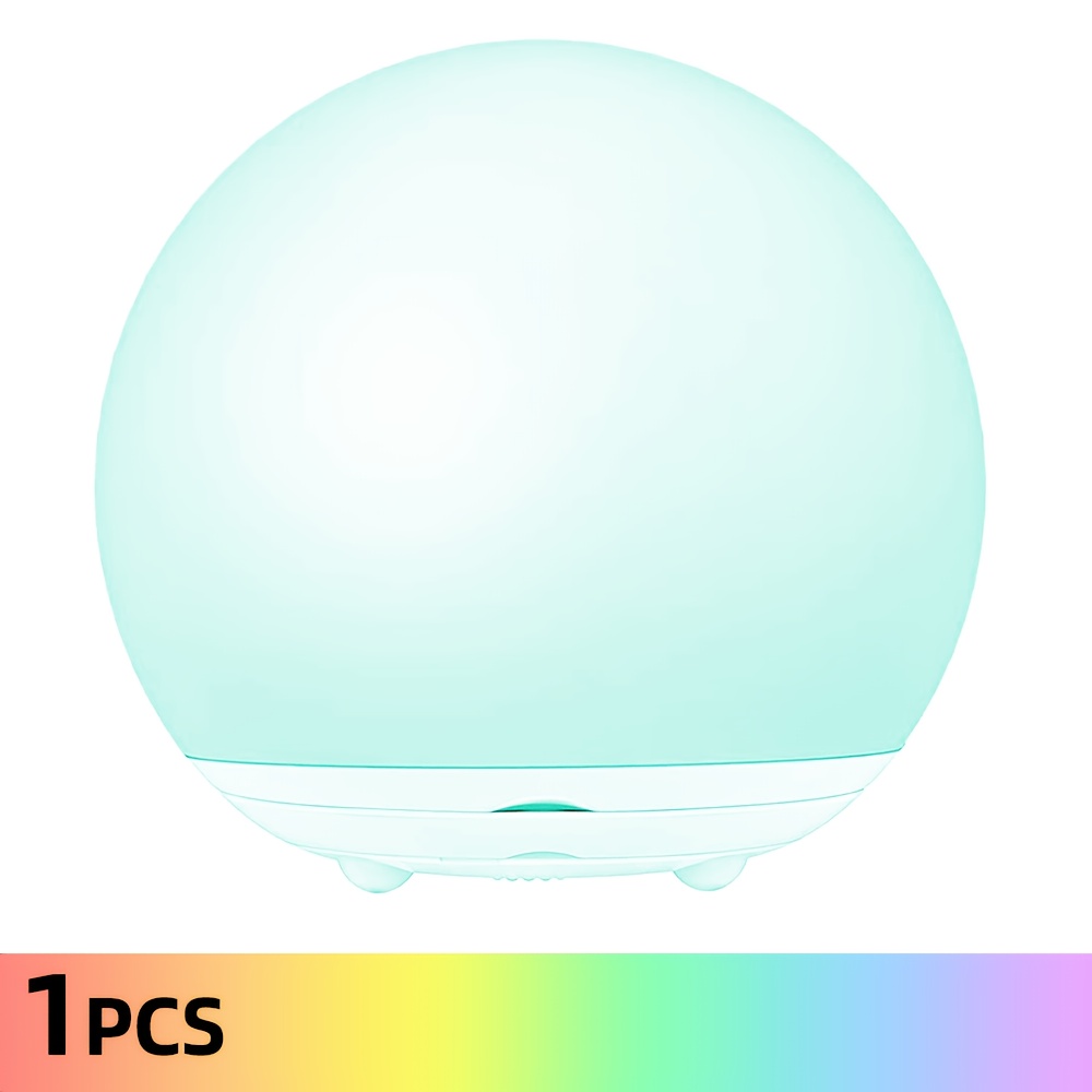 A 1500mAh circular lamp, perfect as a Christmas gift. Features a rechargeable battery and timer function. Automatically adjusts between single-color and multi-color modes. Ideal for living rooms, study areas, bedrooms, or as decorative gift lighting.