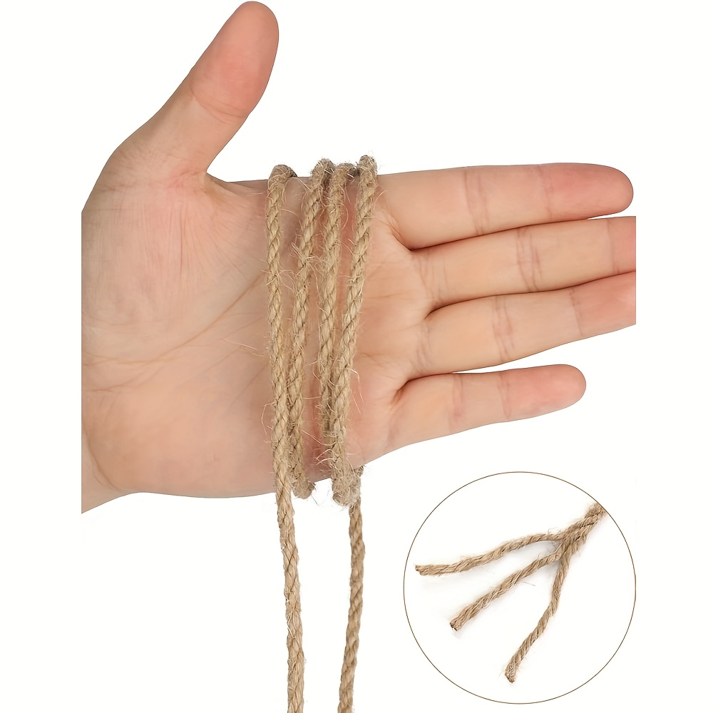 E-shop Sisalseil 5mm 6mm 8mm 10mm Rolle 15,1m 30,1m 45,1m Bastel-Kratzseil für Katzen, geeignet für Kunstwerke, Gartenarbeit, Bündeln, Camping,