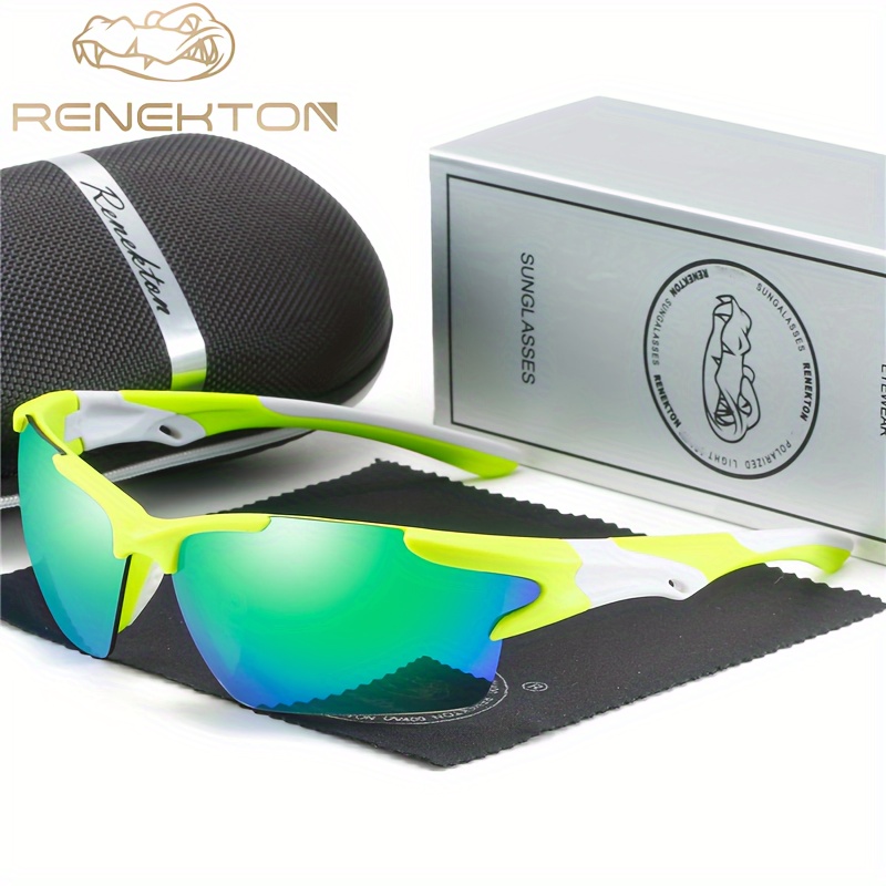 Renekton Cool Classic Rimless Wrap Around Sunglasses With Colorful