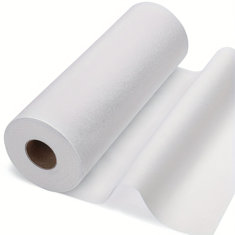 Rouleau Entoilage Thermocollant 10cm X 20m - Polyester Blanc Pour Couture, Quilting, Renfort