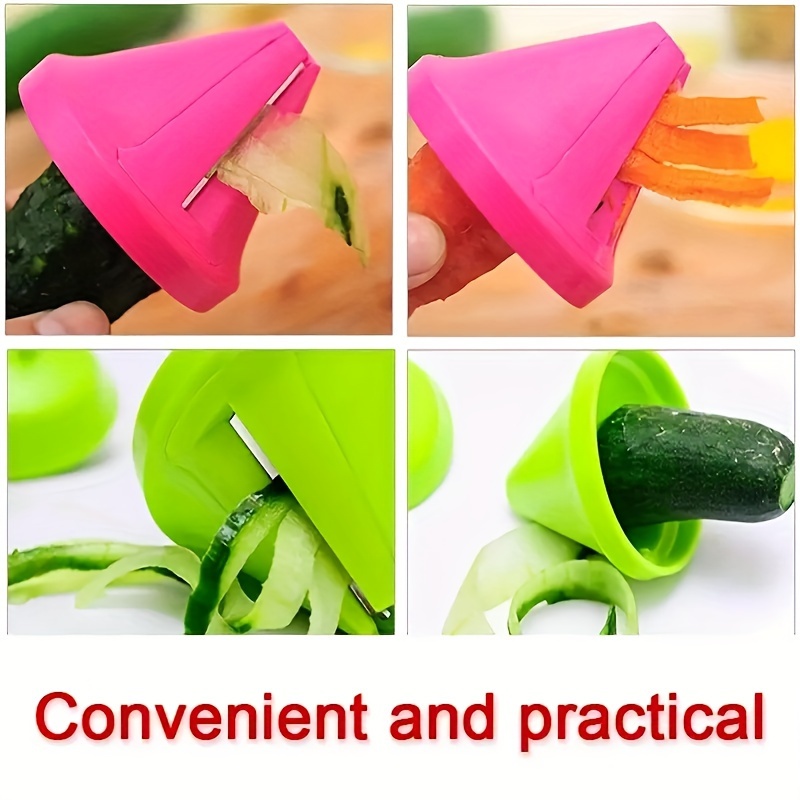 1pc Vegetable Slicer - Heavy-Duty Plastic Construction, Efficient Cone Design for Carrots, Cucumbers, Potatoes, beet - Quick Prep Time, Uniform Slices & Shreds - Compact Kitchen Gadget for Home & - Easy to Clean & Space-Saving Storage, Carrot Shredding, Coneshaped Slicer, Easyclean Material, Food Preparation, Ergonomic Handle, Sturdy Construction, Fruit Peeler, Cooking Enthusiasts
