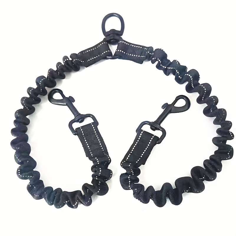 Harnesses For - -free Dual Dog Leashes, Comfortable Shock-absorbing Reflective Elastic Dog Double Harnesses, Dual Walking Training Leashes