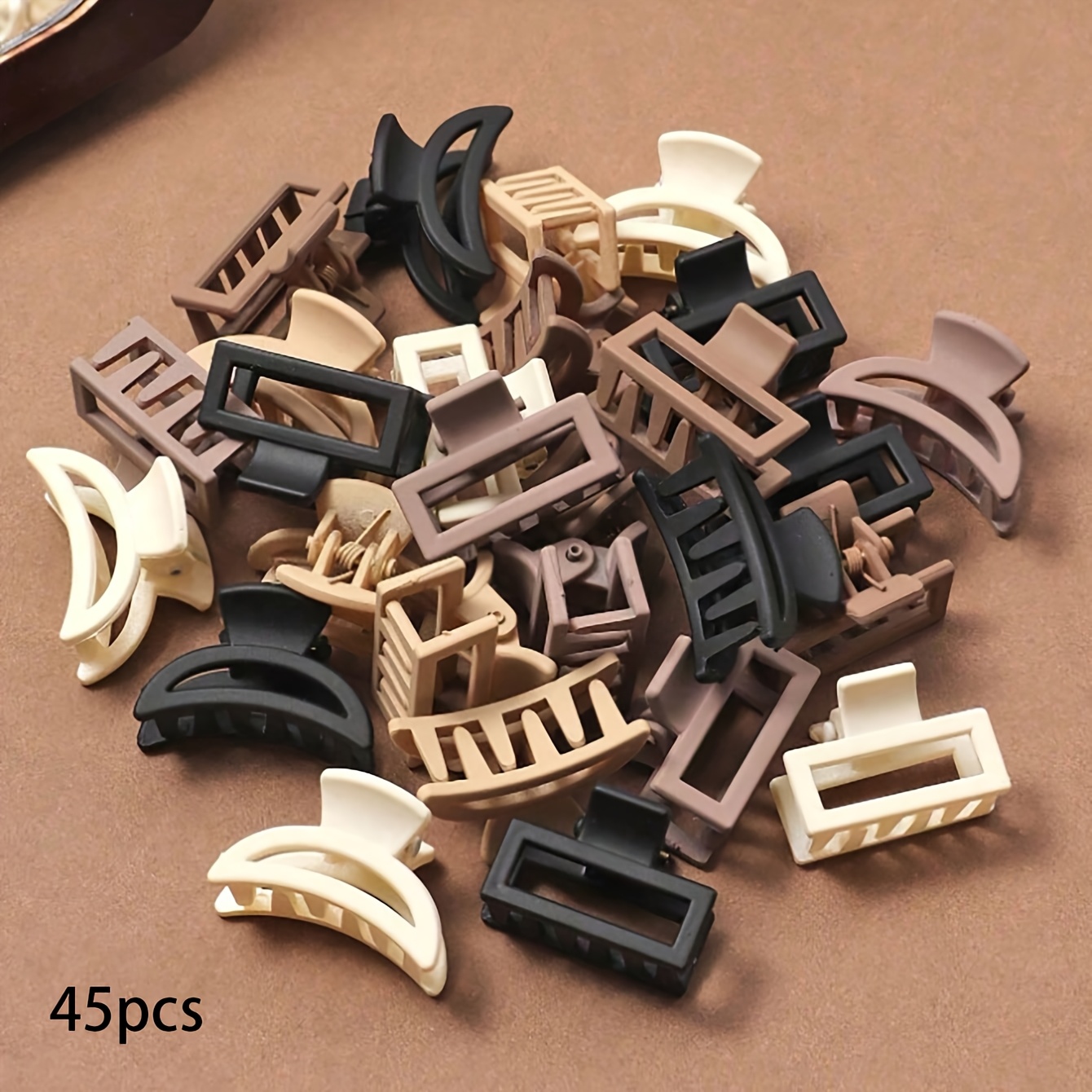 TEMU 25/35/45 piezas de pinzas de pelo pequeñas versátiles y elegantes para mujer, pasadores de flequillo con flores, mini pinzas para recogido,