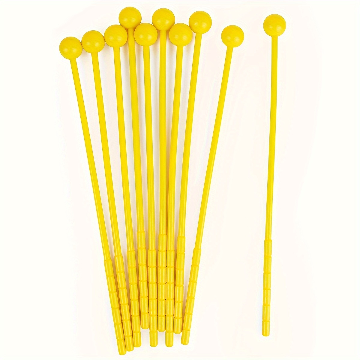 TEMU Set mit 10 Kunststoff-Schlägel für Handtrommeln, ein Musikinstrument