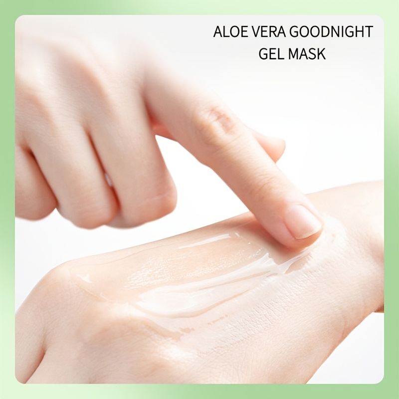 SADOER 20pcs Aloe Goodnight Gel Mask, Sleep Mask, Containing Aloe Vera Extract, Designed for Facial Care, Hydration, Brighten, Moisturizing. No-rinse, Small Strip Packaging. Gentle and Non-irritating, It Serves as an Ideal Travel Companion, Skincare - Image 9
