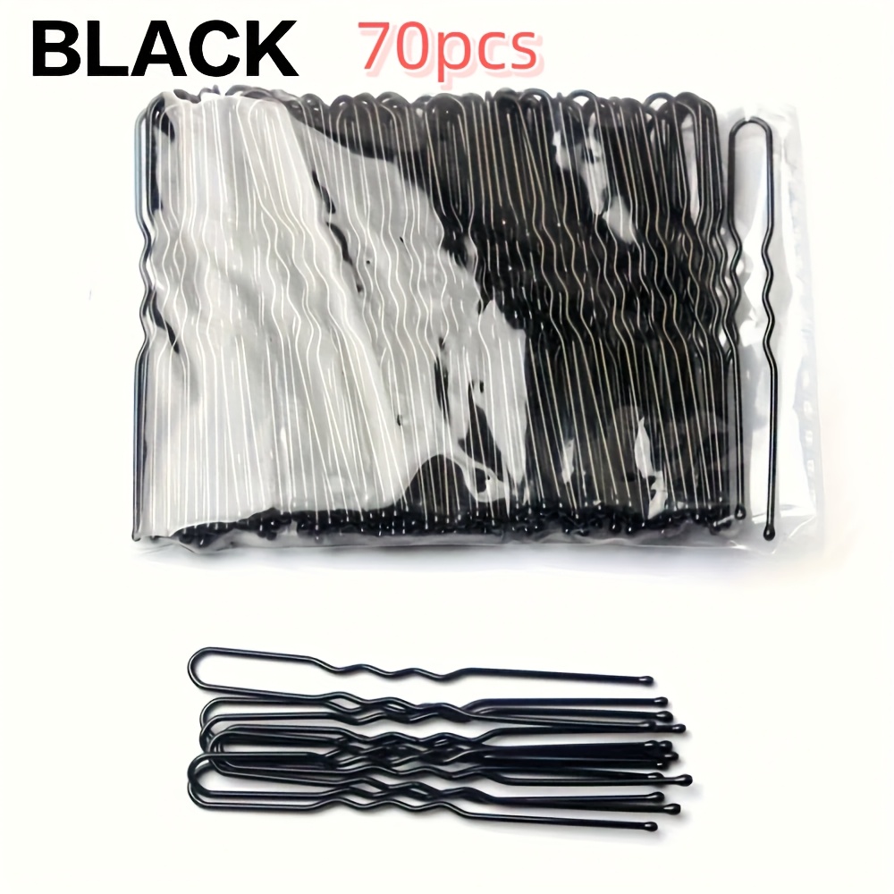 TEMU 70 pinzas para el cabello de aleación de U de 5.0 cm, pinzas para el cabello, pinzas metálicas para el cabello para mujeres, herramientas de
