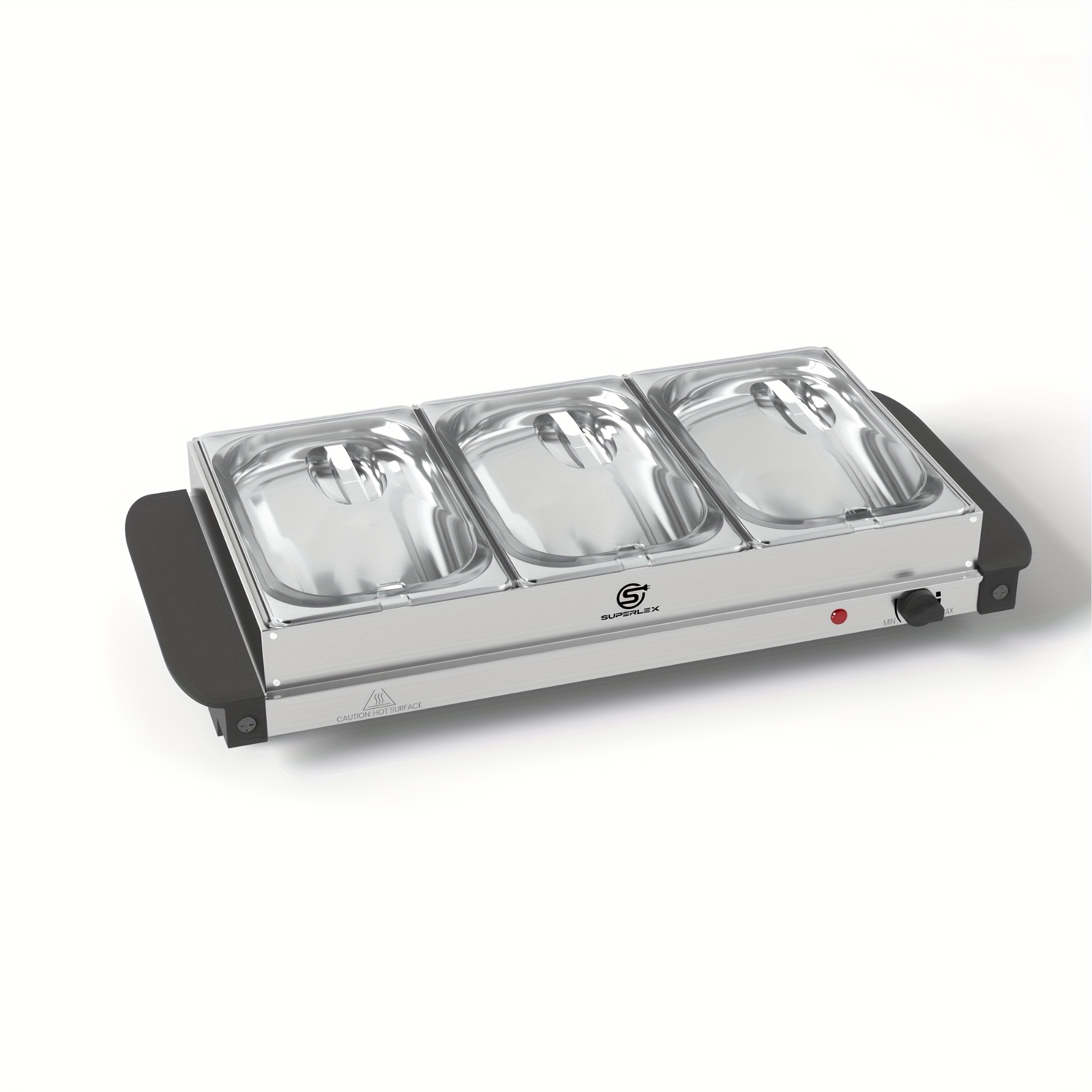 E-shop SUPERLEX 5L Edelstahl-Schwenkspiegel, Buffet Catering & Bain Marie Einfügung, für Chafing Dishes, Heißhältedosen, Party-Servierung, Restaurant,