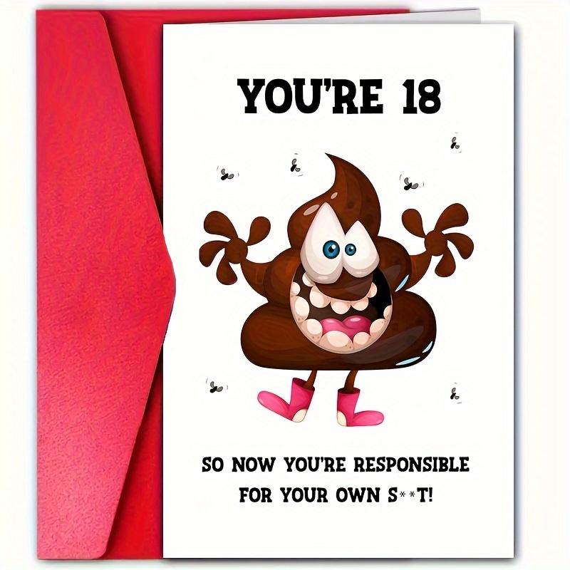 

18th Greeting - "you're For Own S-t!" , Personalized For Son, , And -