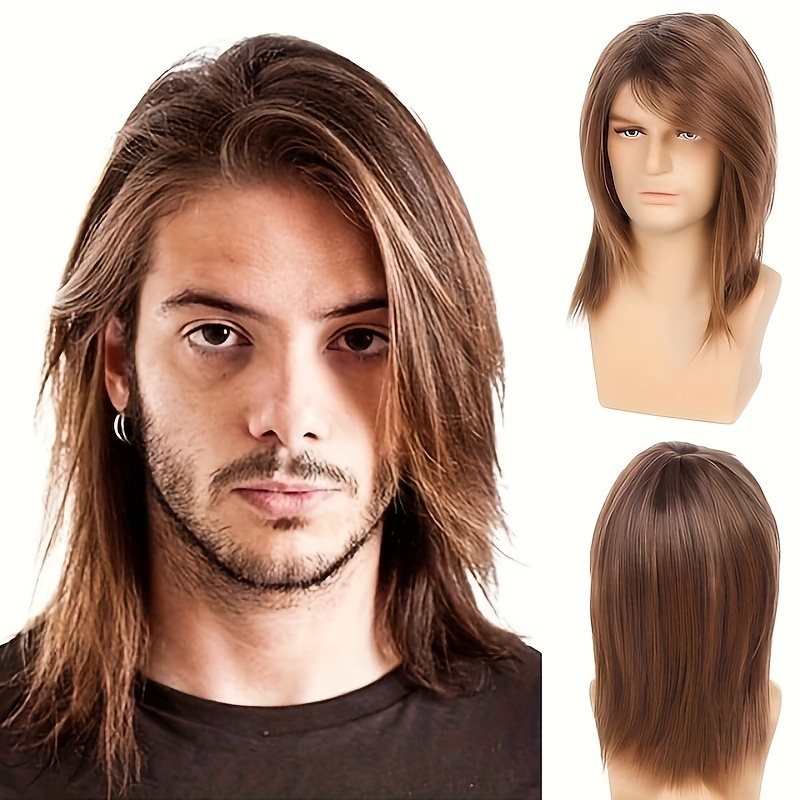 

Fluffy Shoulder-length Wig Part - -density, Synthetic