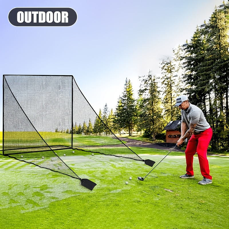 1pc thickened wear resistant golf baseball side net foldable and portable outdoor courtyard hitting practice protective barrier net indoor   ball collection and isolation net