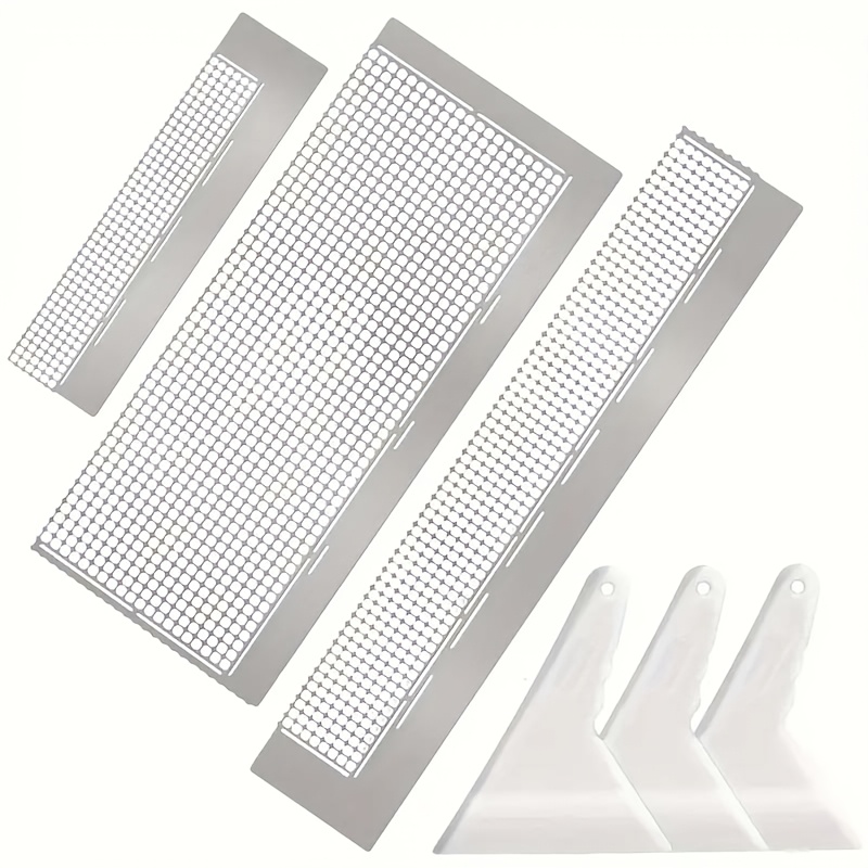 TEMU 6 Durable Stainless Steel Diamond Drawing Rulers, Suitable For , Cross Stitch, Making - An For Beginners And Professional Diamond Artists