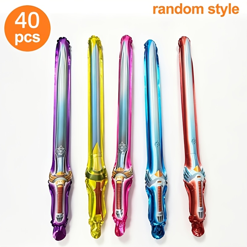 TEMU 40 Sword Balloons, Random Styles, Birthday Party Decorations, Party Balloons, Graduation Balloons, Casual Styles, Wedding Props, Party Gifts,
