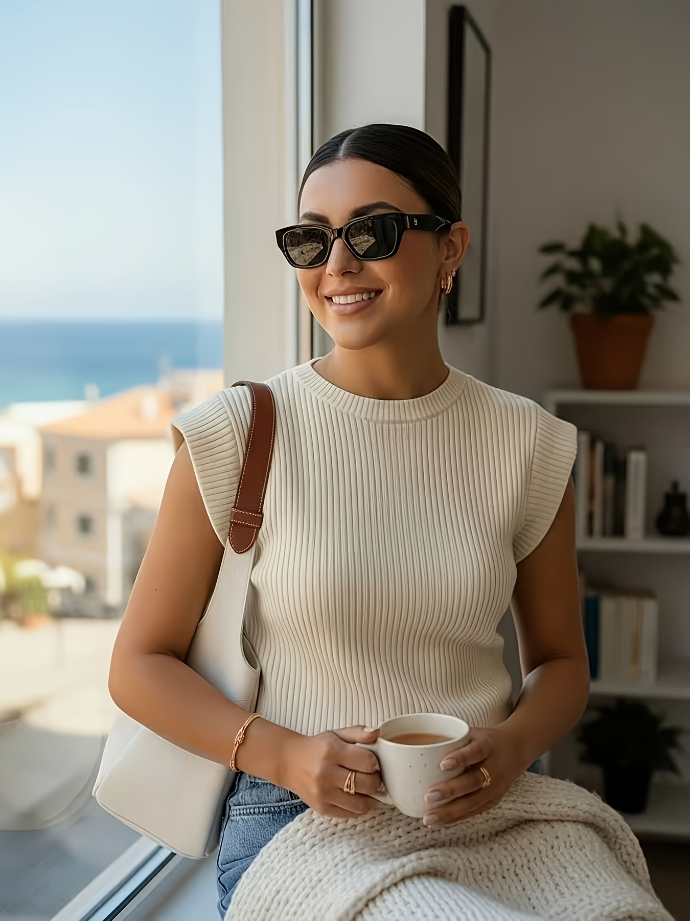 Elegant Casual Solid Color T-Shirt