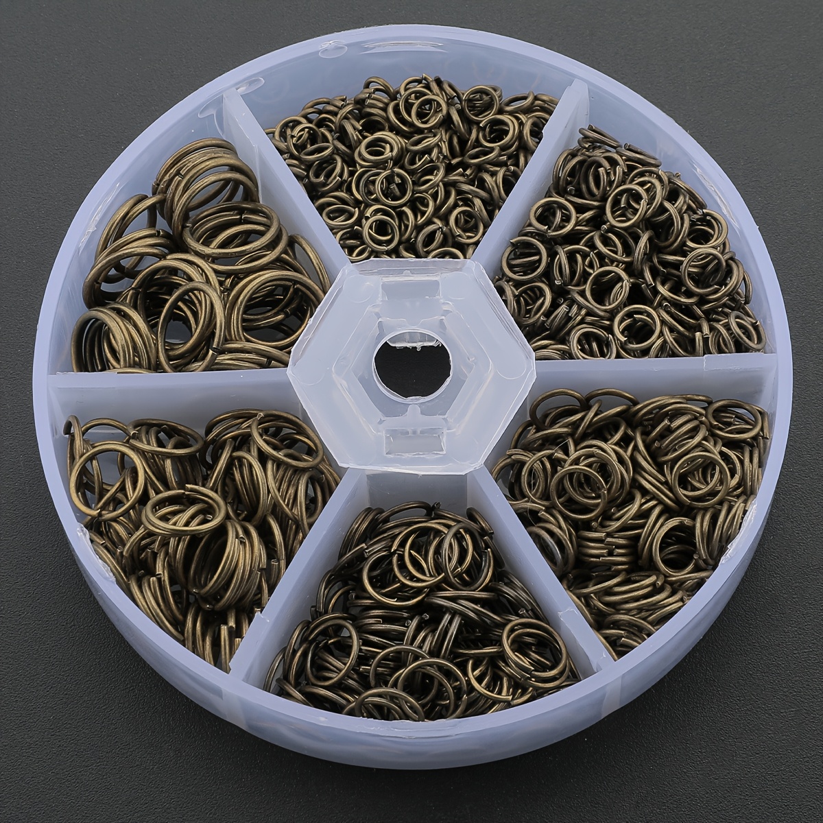 E-shop 1200 Stück/Box Vintage Grünes DIY-Schmuck-Verbindungsring-Set, Einfachöse, geschlossene Ringe, runde O-Ringe, inklusive 4mm/5mm/6mm/7mm/8mm/10mm