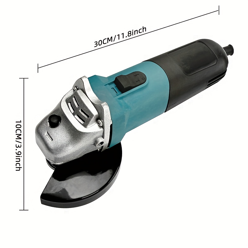 11,43 cm Zware Elektrische Haakse Slijper met Slijpschijf & Sleutel