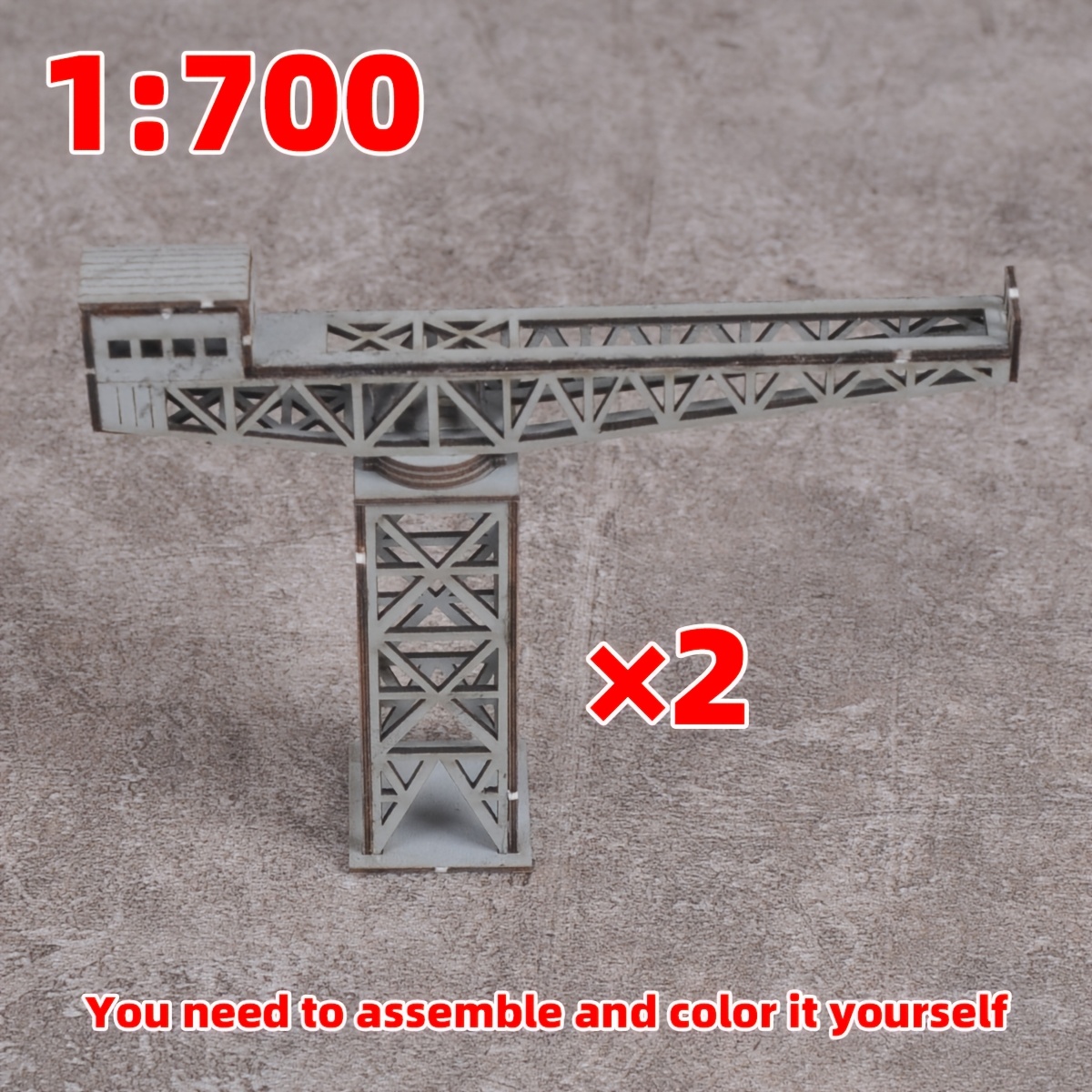 1/700 Scale Model Kit, Dock Naval Base Tower Crane Diorama