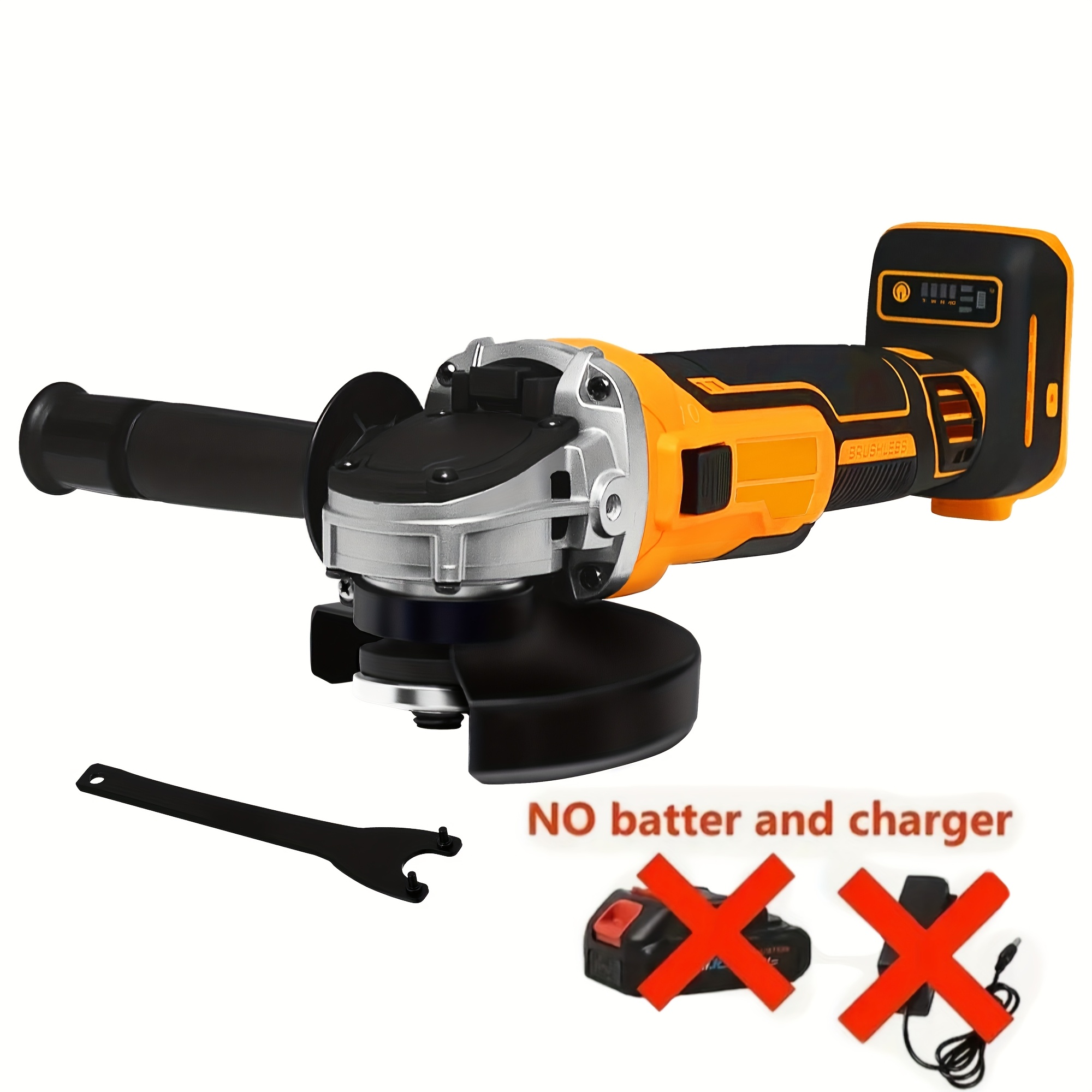 TEMU 20v Max Brushless Angle Grinder And Portable Electric Air Pump Combo Set, Tool For Polishing, Grinding, And Fast Inflation Of Car, Motorcycle