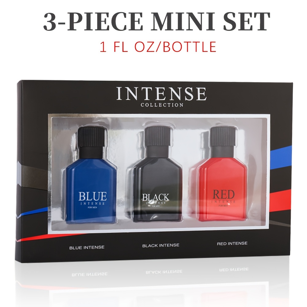 TEMU 3pcs Set, Men's Eau De Toilette Spray Gift Box, Long Lasting Fragrance, 3 Different Scent, Holiday Gifts, Dating, Daily Life, Parties, 1fl.oz