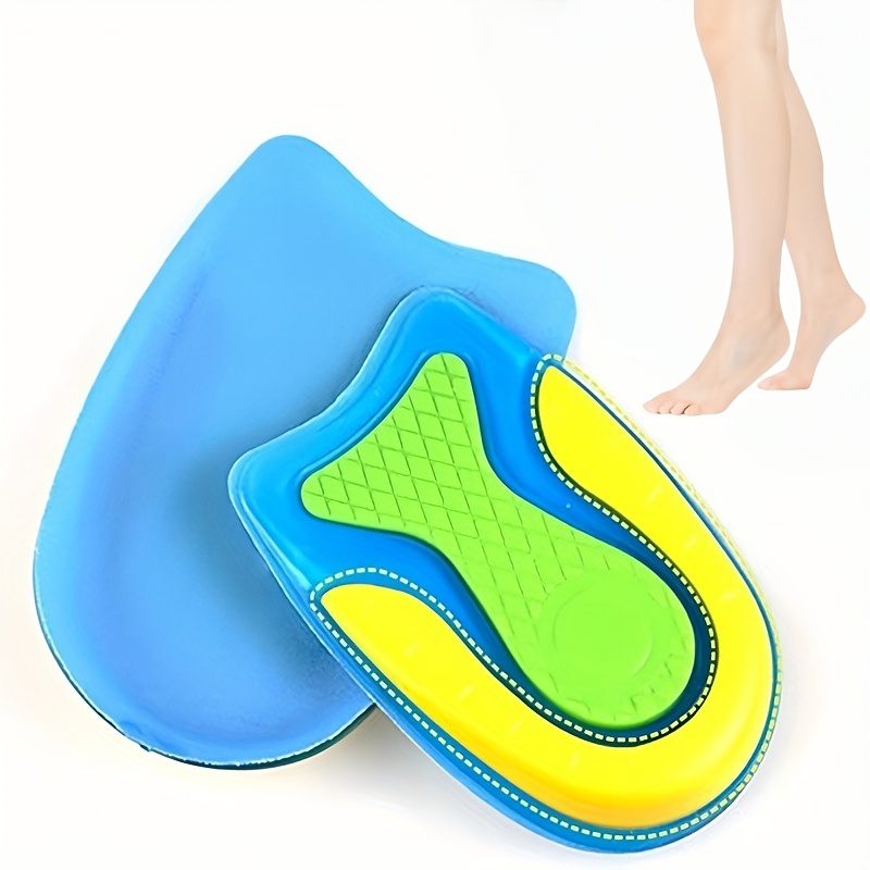 Gel Insoles,Sports Gel Insoles,Shoe Inserts Arch Support For Running,Hiking, Walking Best Full Length Insoles For Men & Women,Absorb Shock, Size 4-12,S