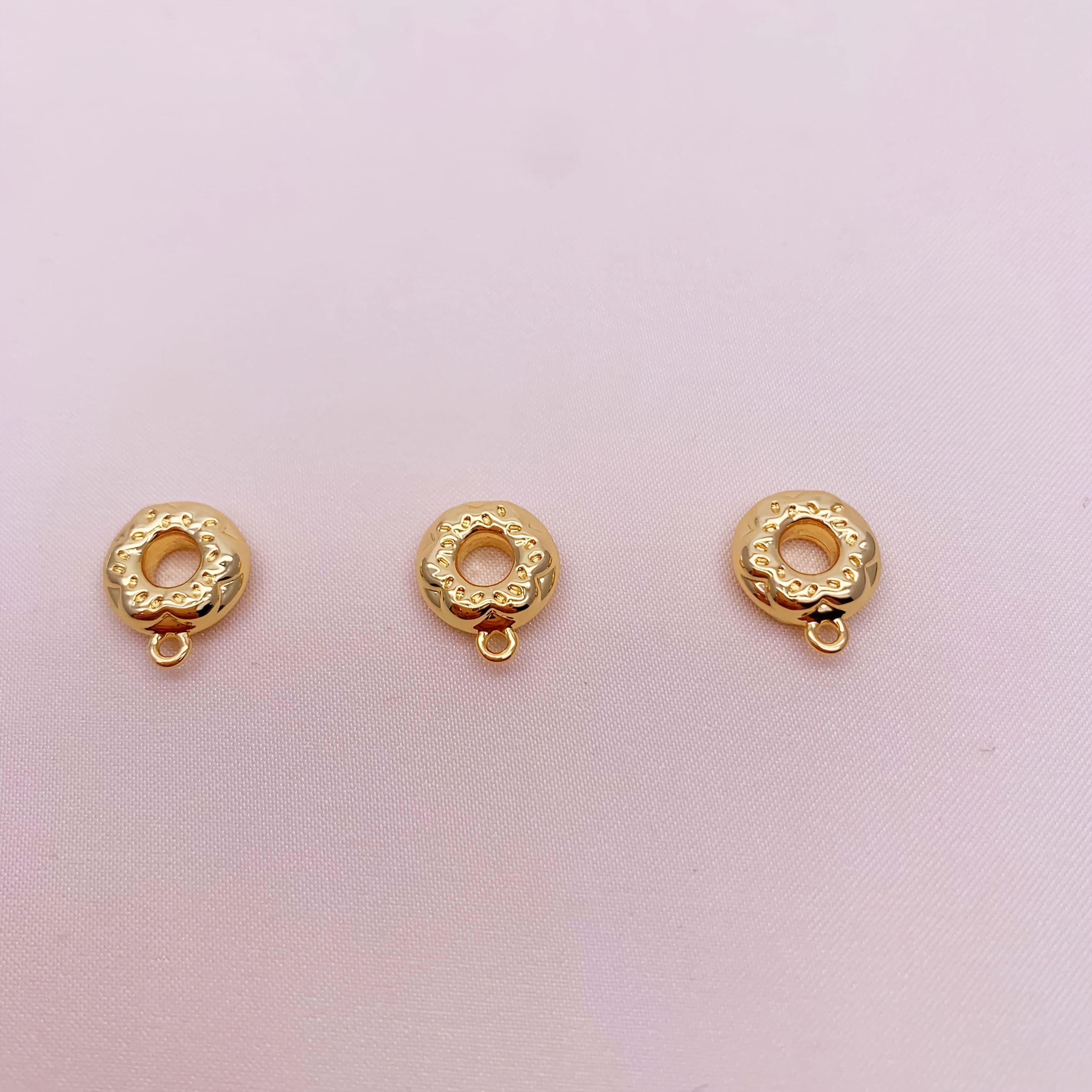 TEMU 3pcs Accessories Bread Ring Pendant, Handmade Material, Suitable For Making Various Bracelets, Necklaces, Earrings And Pendants