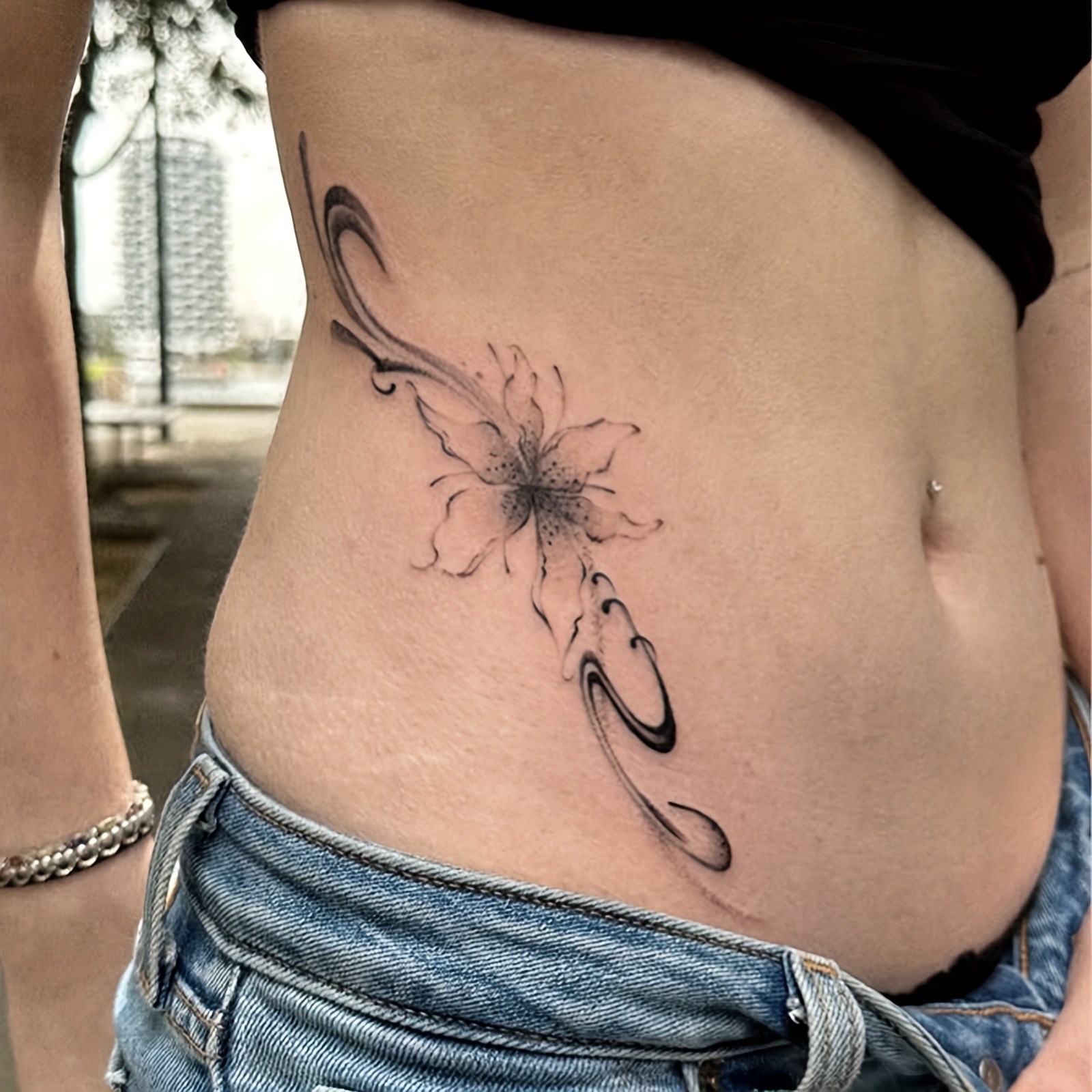 Floral Hip Tattoo Design - Etsy, image size:1600x1600