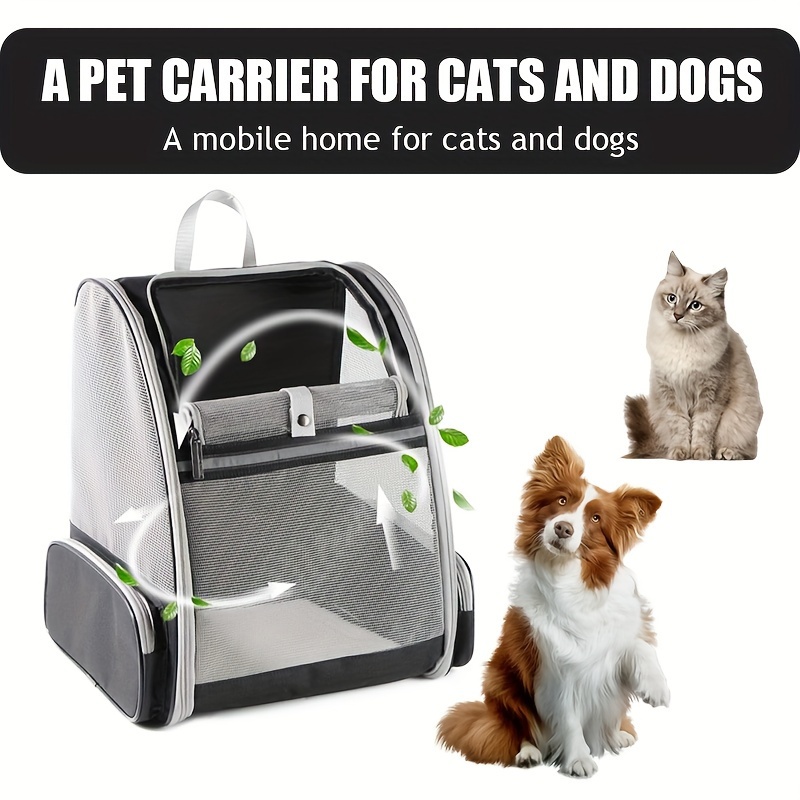 

Traveler Bubble Backpack Pet Carriers For Cats And Dogs (black)