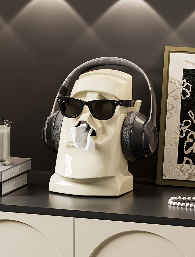   desktop storage box glasses earphone storage rack office organizer desk artifact coffee table porch paper tissue box Product details 6