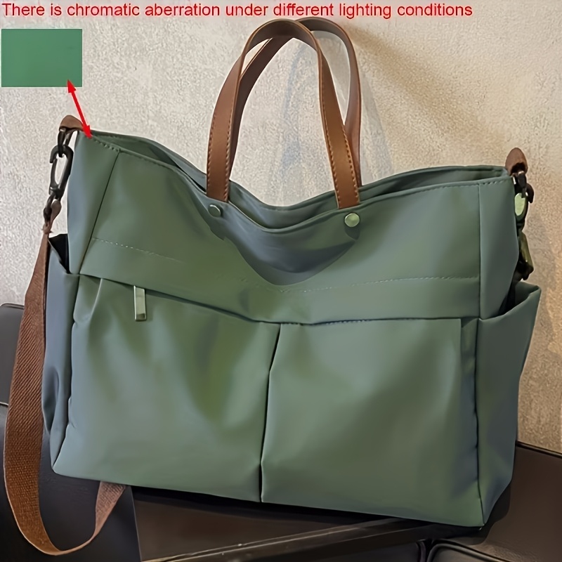 TEMU Women's Vintage Shoulder Bag Retro Minimalist Large Capacity Multi-functional Shoulder Bag. Minimalist Hand Carry Travel Bag. Interior Color