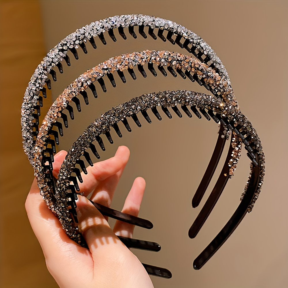 LEMON LOVEO 1/2/3/6pcs, Sparkling Shiny Headbands for Girls - Stylish Hair Accessories for All Seasons