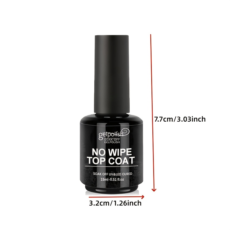 Image of No Wipe Gel , Shine End And Long Lasting, Soak Off Led Nail Lamp Gel Gifts For Women, For Home And Nail Salon, Requires A /led Lamp For Use