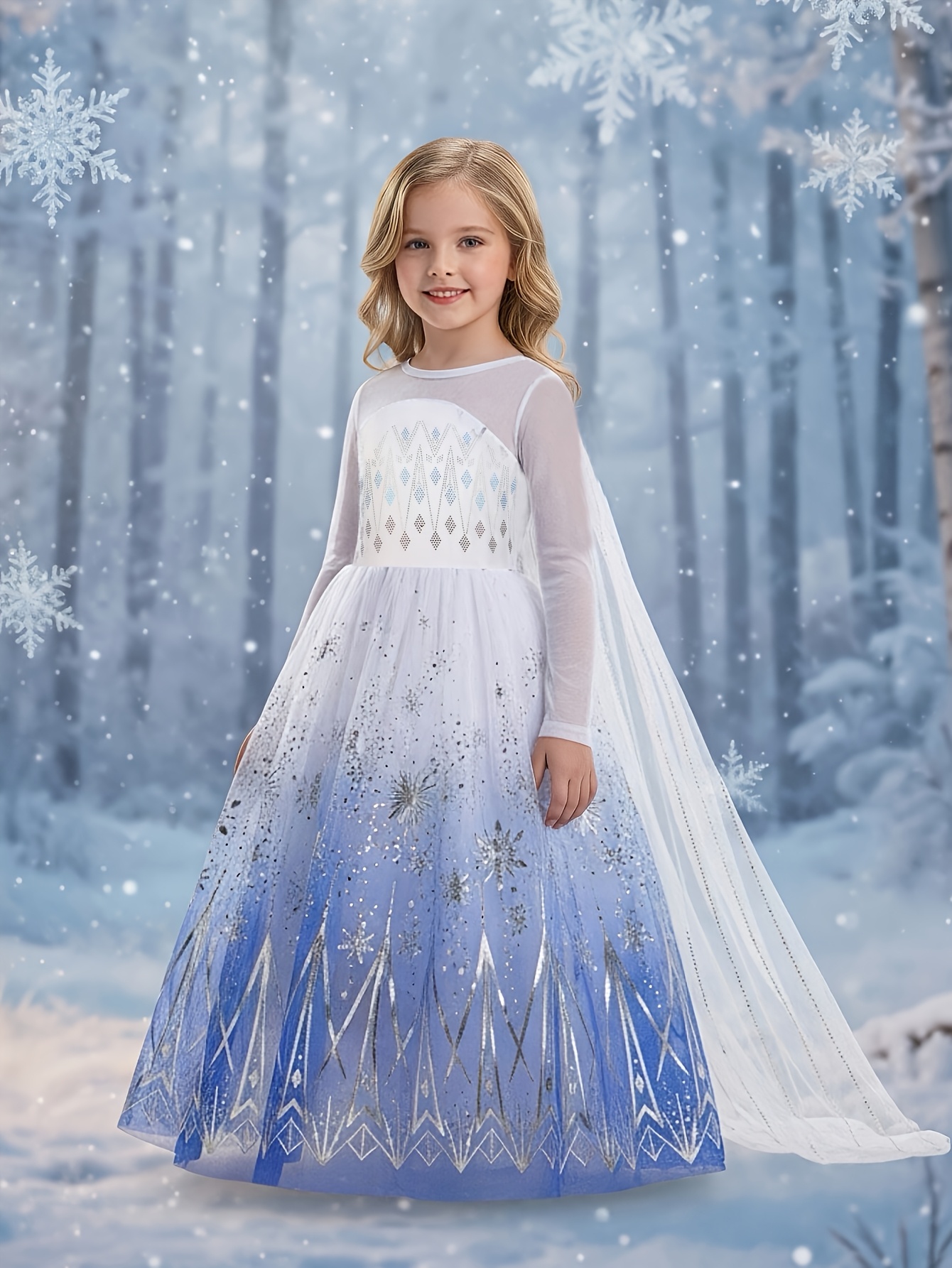 ice queen dress sold on Temu Japan