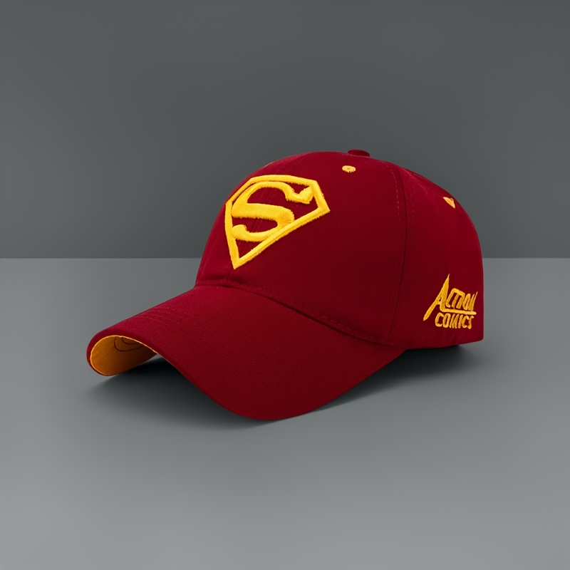 TEMU 1 Wb Harry Potter Letter Embellished Duckbill Cap - Official Licensed Baseball Hat Suitable For Outdoor Travel, Breathable Suitable For Mardi