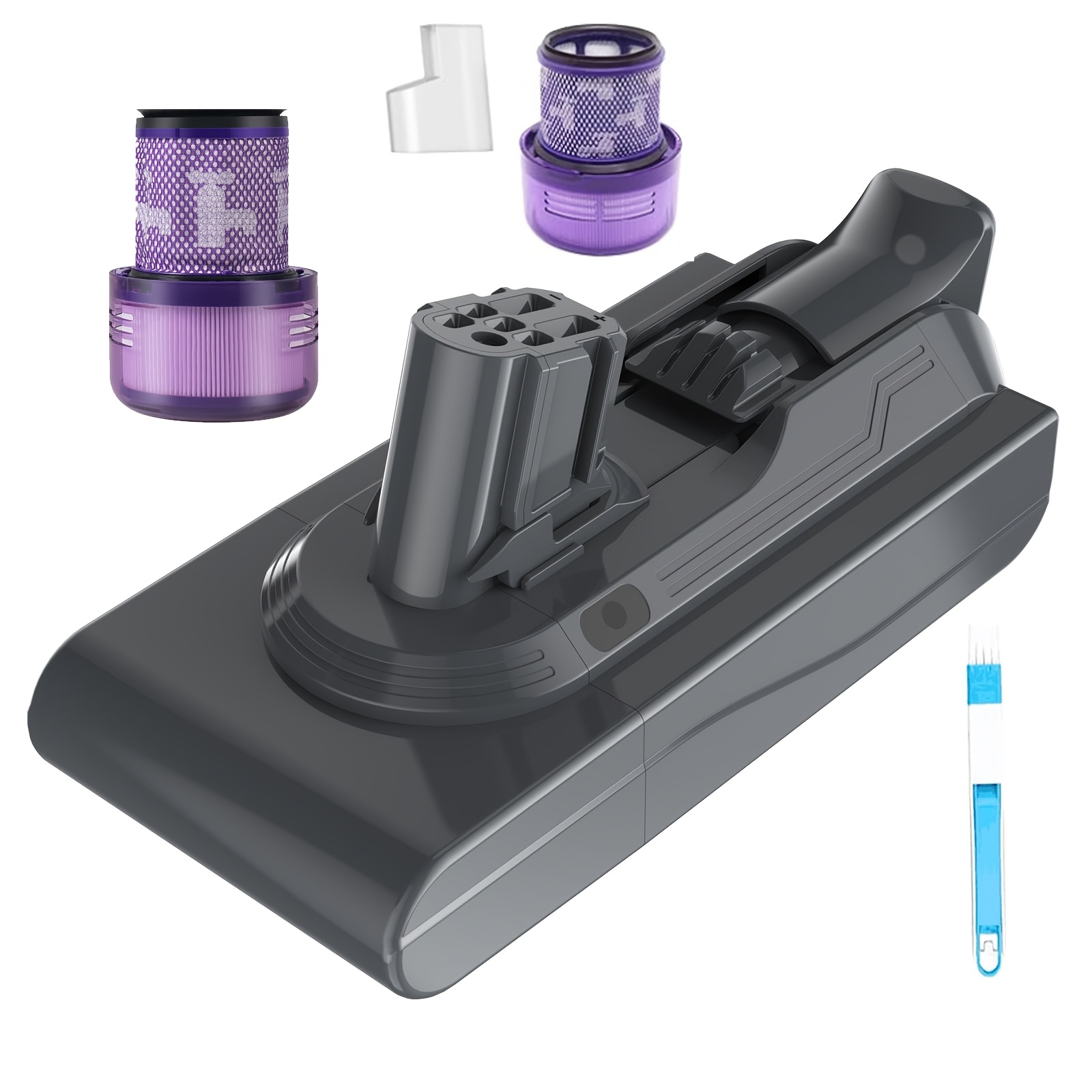 TEMU SWAREY Batteria di ricambio per aspirapolvere senza - Serie V12 Detect, Compatibile con i modelli V12 SV20, SV26, SV30, SV34, , SV46 (Non adatta