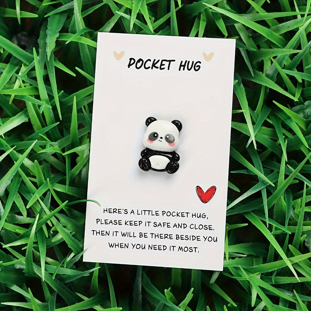 

1/3pcs Pocket Hug , Small Pocket Hug Tokens With Poetry Cards, For Isolation Gifts, , , Isolation Gifts For