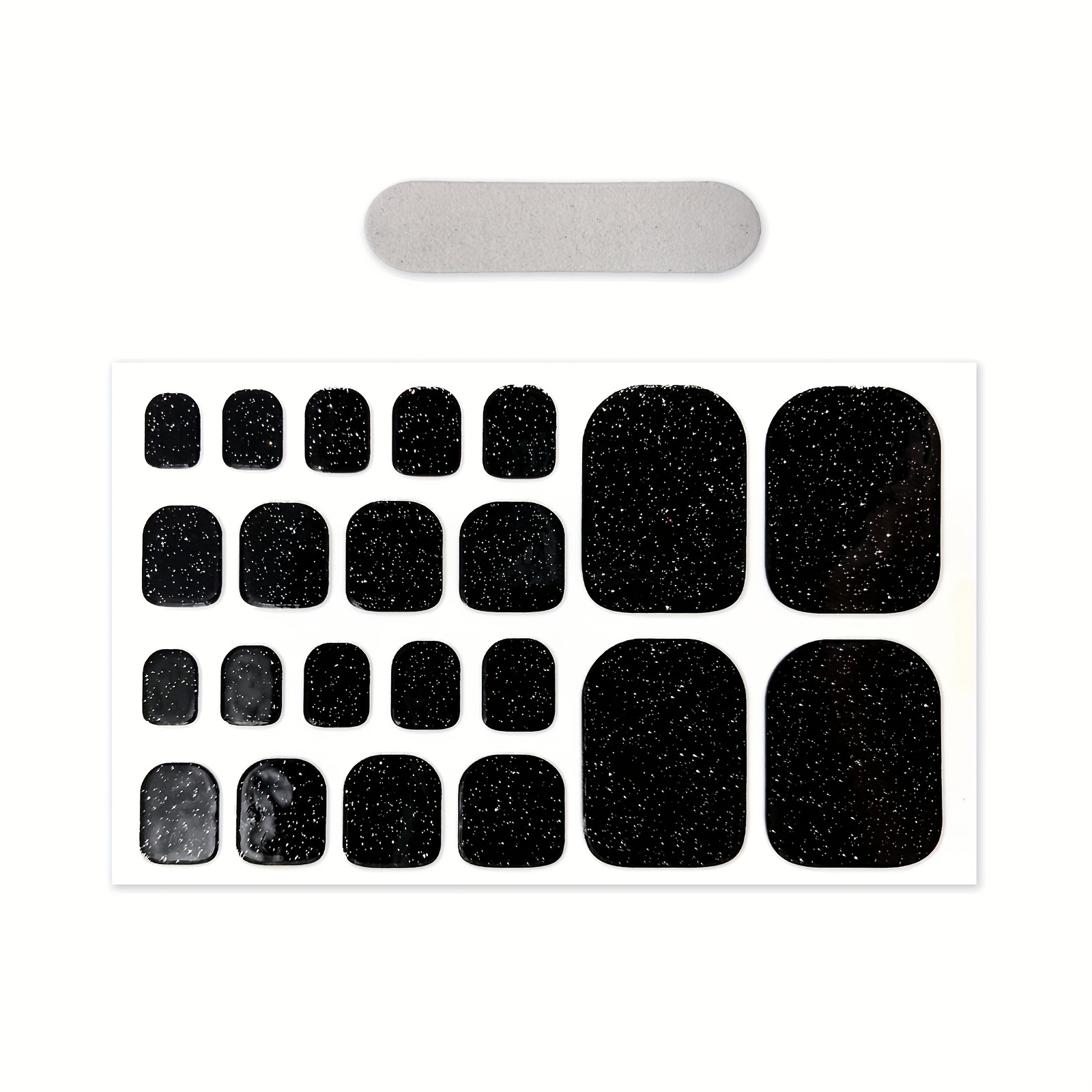 Image of 1 Nail Art Sticker, Full Coverage Paper Nail Wraps Self-adhesive Solid Color Nail Decals For Women And S Diy Manicure Craft Stick Accessories Random Colors