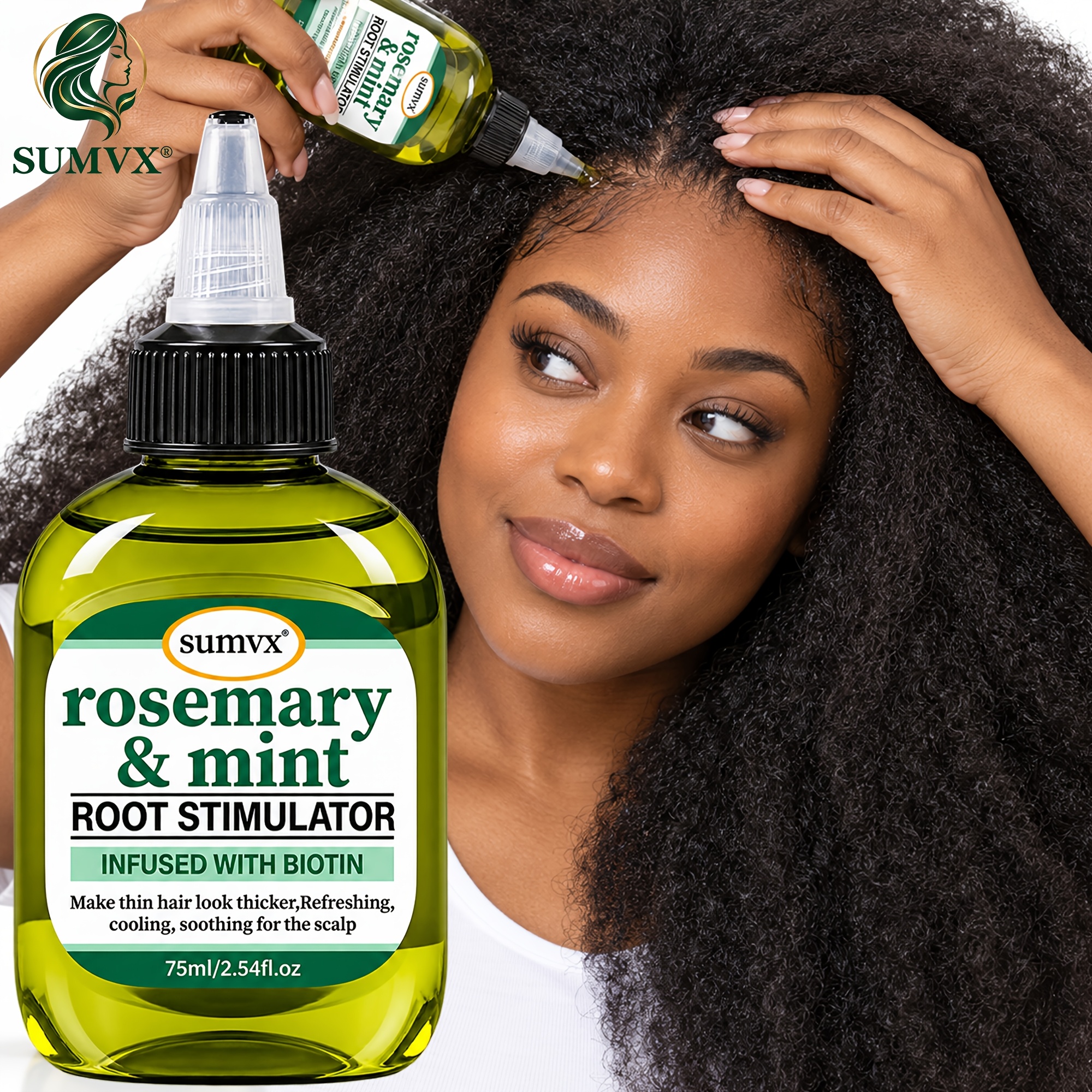 Rosemary And Peppermint Hair Oil with Biotin, for Dry Damaged Hair
