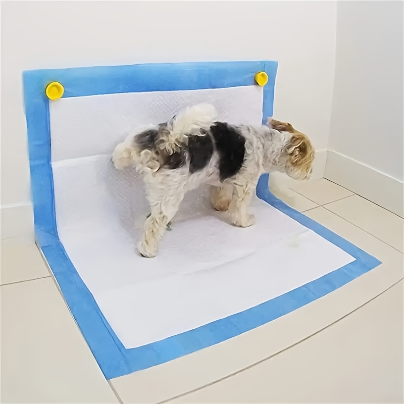

2pcs Portable Wall Magnet Pet Urine Pad Holder For Dogs, Potty Training Pad Holder With Strong Adhesive And Magnet For Dog Urine Pad