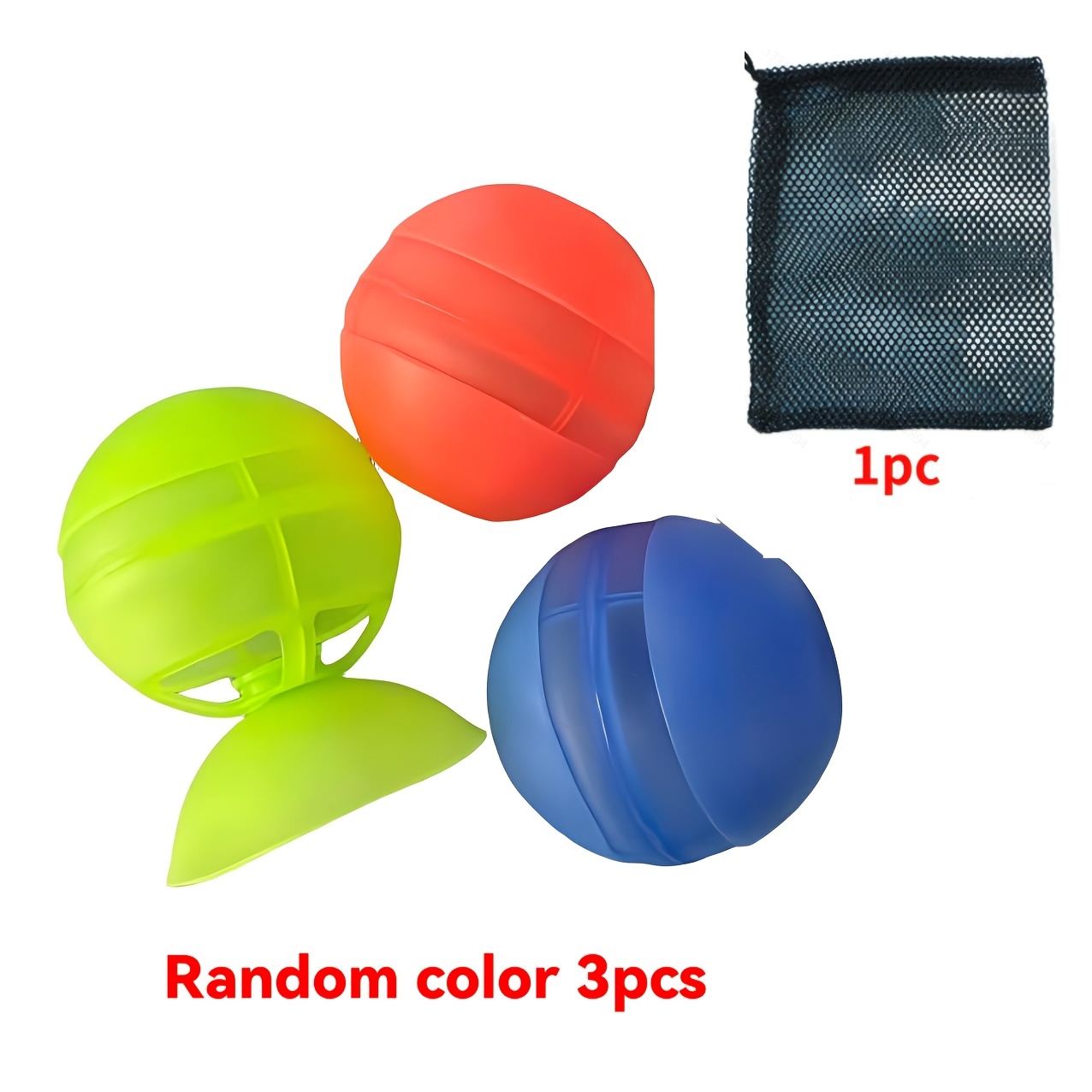 Image of 1pc/3pcs/6pcs , Newly Upgraded Silicone Water , Double Water Inlet Rapid Water Injection, Reusable Water Balloon Fighting Artifact, Summer Party Gift Random Color
