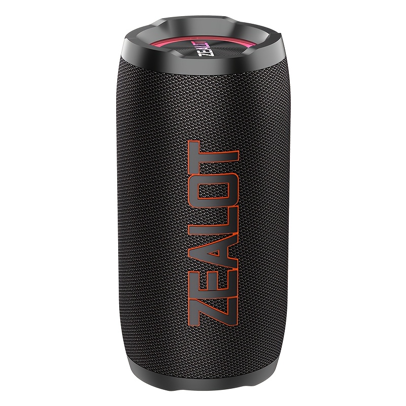 Image of Zealot S76 50w High Power Wireless Speaker, Outdoor Portable, With 2 Speakers, Built-in 8000mah Battery, Ipx5, With Rgb Colored Lights, Compatible With Sd/usb/aux/supports 2 Serial Speakers, Calls