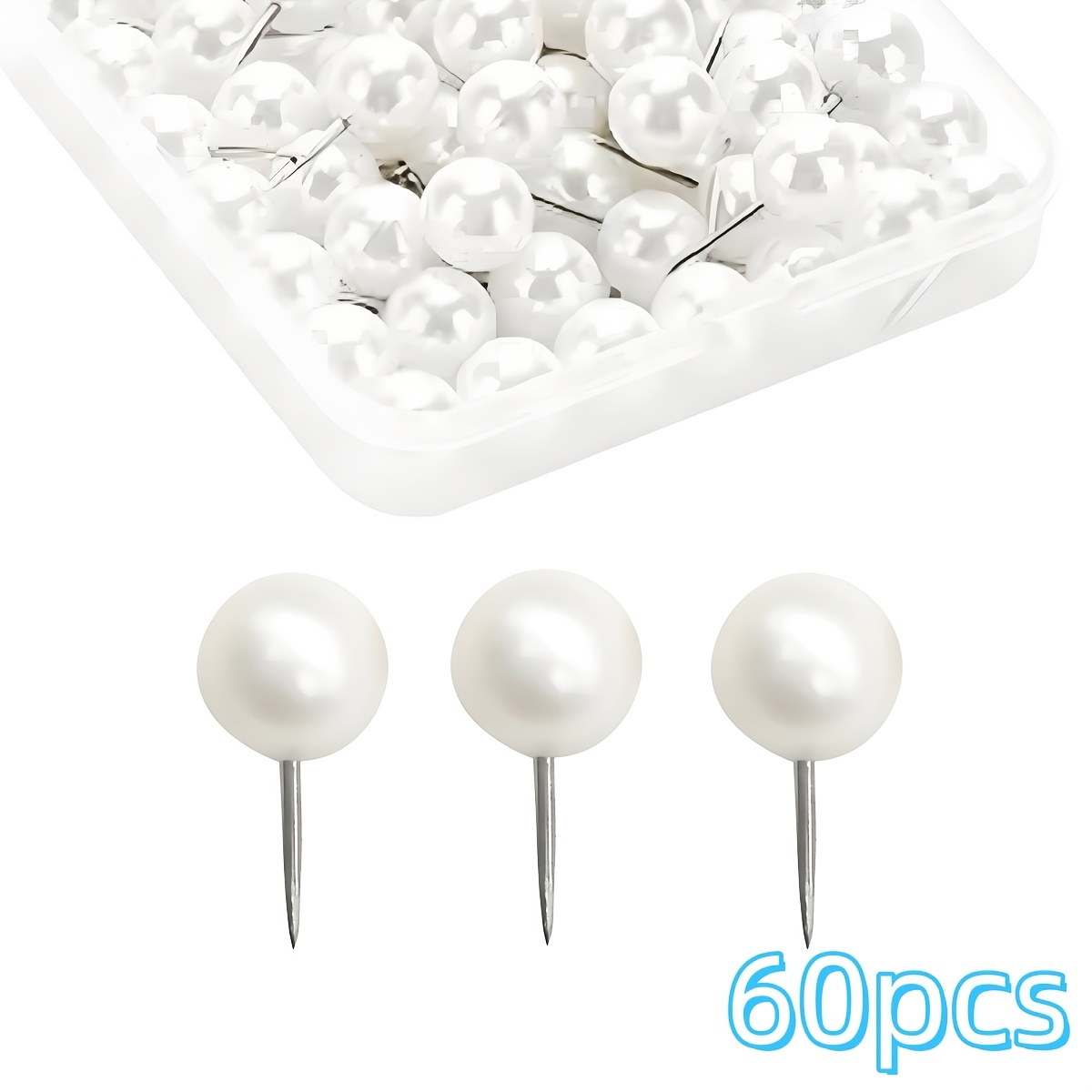 TEMU 20/60/100pcs Push Pins, Exquisite Push Pins, Decorative Diy Tools
