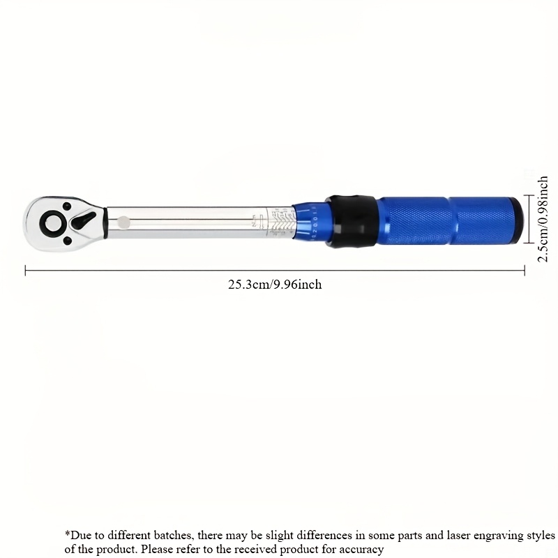 1/4 2-24n. M 1pc Torque Wrench Adjustable Auto Repair Tool Tire High-precision Spark Plug Kilogram Torque Torque Wrench