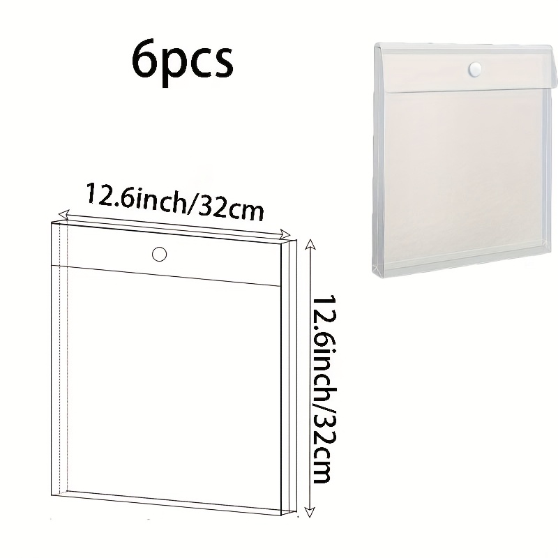 6/12pcs Transparent Plastic Paper Organizer Box, Suitable For Crafts And Scrapbooking, , Craft Storage Box With Patterned Paper Holder, And Quick Retrieval, Convenient Organization