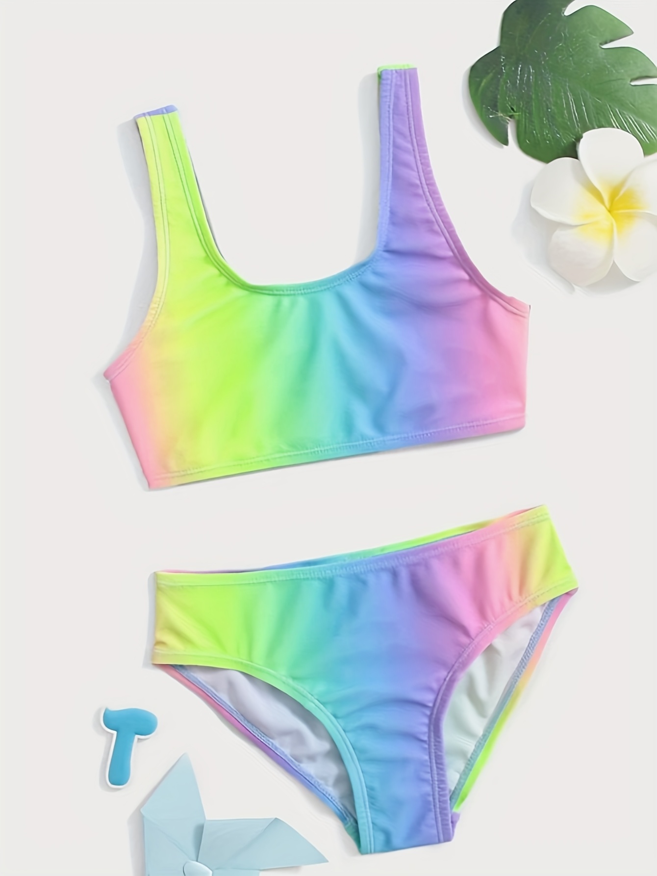 nieuwigheid meisjes zwemkleding met split kids' fashion Temu Belgium