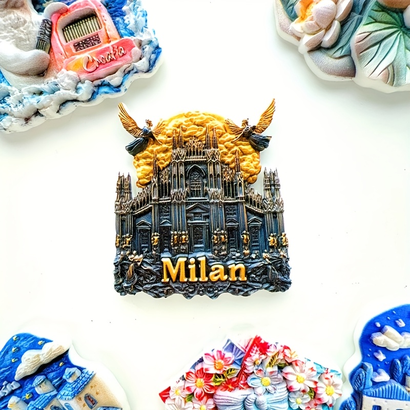 Image of 1pc Refrigerator Magnet, Travel Souvenir, Gift For , 3d High- Decoration, Travel Companion Gift, Three-dimensional Magnetic Sticker