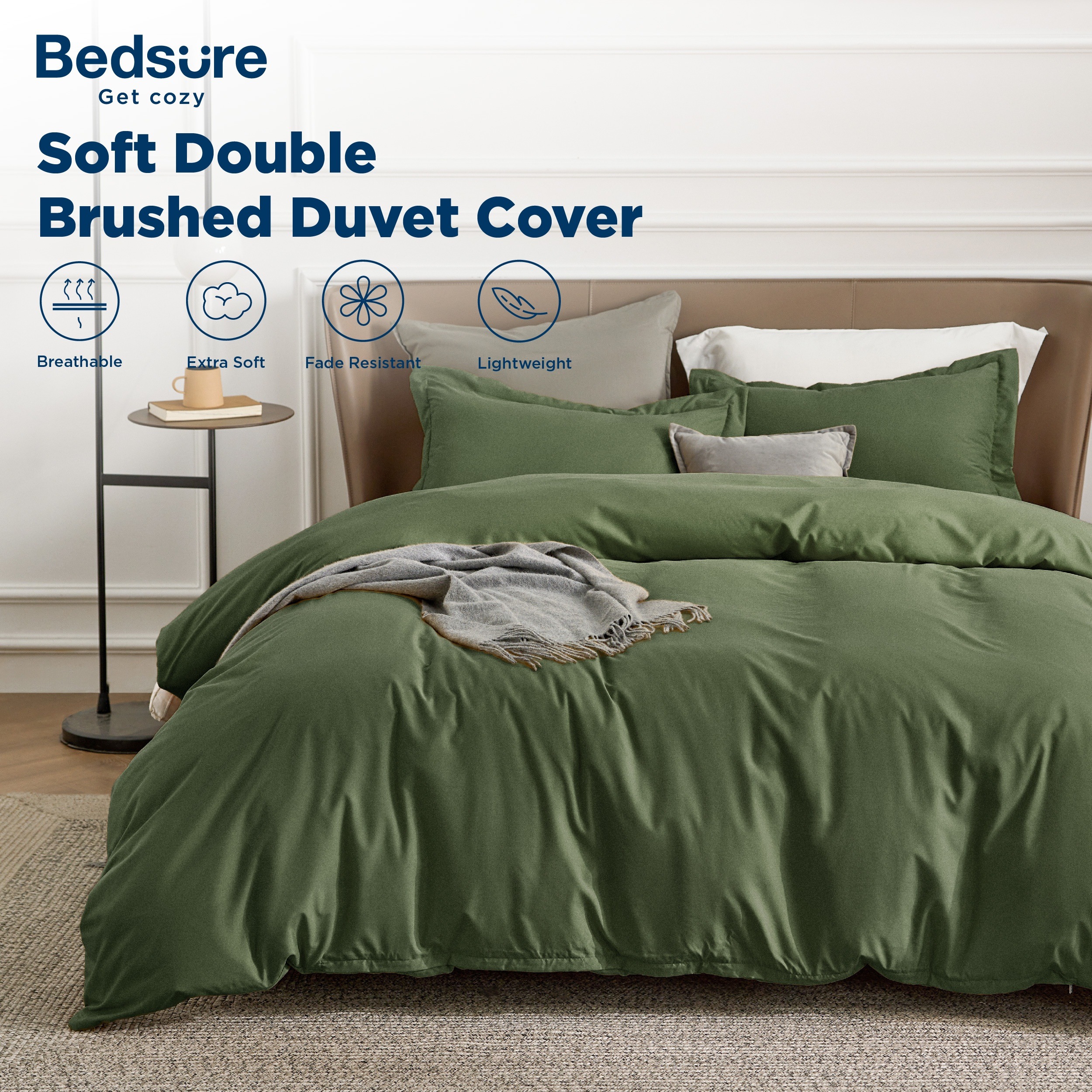 

2pcs/3pcs Duvet Cover - Double Duvet Cover, Includes Duvet Cover & Sham, No