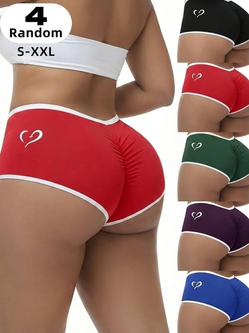 4pcs set of mixed and beach pants for women beach shorts for summer breathable comfortable and flat front pants suitable for casual and