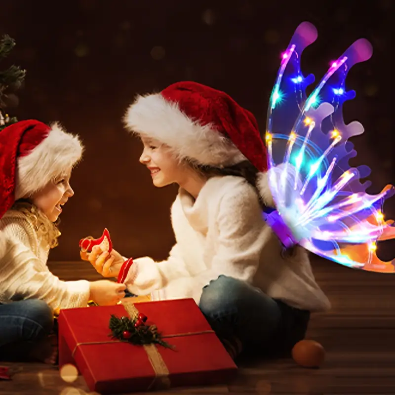 Ailes de fée électriques pour enfants filles, ailes de papillon légères pour fête d'anniversaire Ailes de fée électriques pour enfants filles, ailes de papillon légères pour fête d'anniversaire